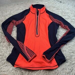 Lululemon Run: U-Turn Pullover Light Flare / Inkwell / Classic Stripe Light Flar